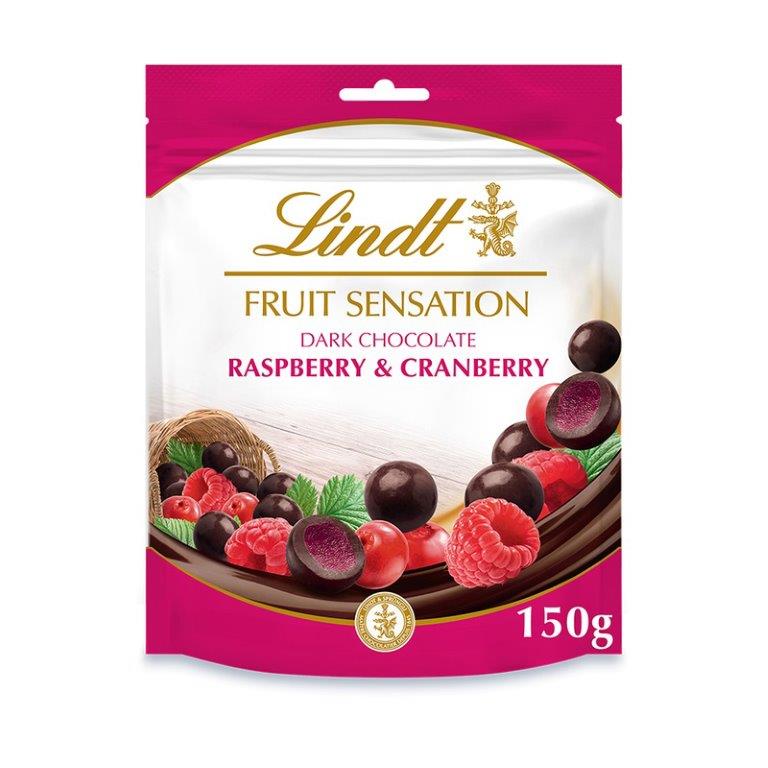 Lindt FRUIT SENSATION Raspberry & Cranberry 150g NEW