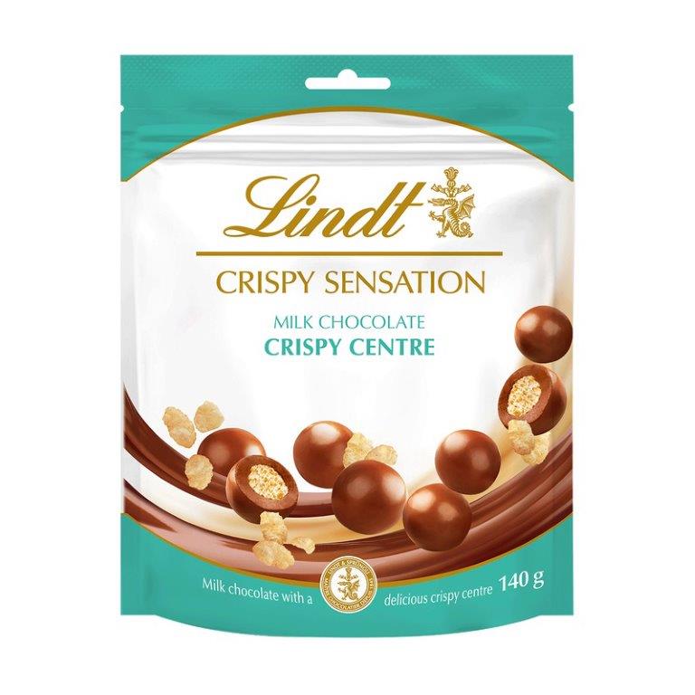 Lindt Crispy Sensation Milk Chocolate 140g NEW