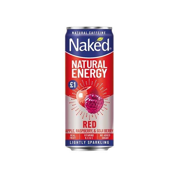 Naked Natural Energy Red PM £1 250ml NEW