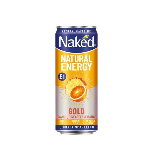 Naked Natural Energy Gold PM £1 250ml NEW