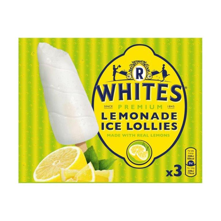 R Whites Lemonade Lollies 3pk