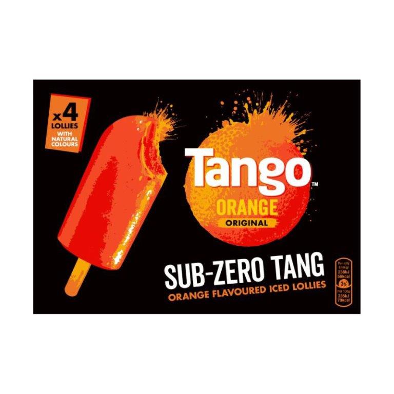 Tango Orange Sub Zero Tang Lollies 4pk