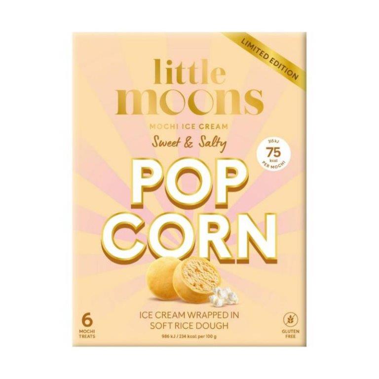Little Moons Sweet & Salty Popcorn Ice Cream Mochi Ltd 6pk