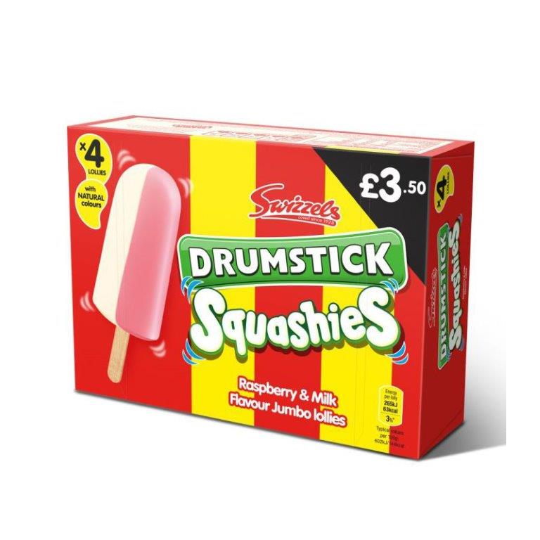 Swizzels Drumstick Squashies Original Lollies 4pk PM £3.50