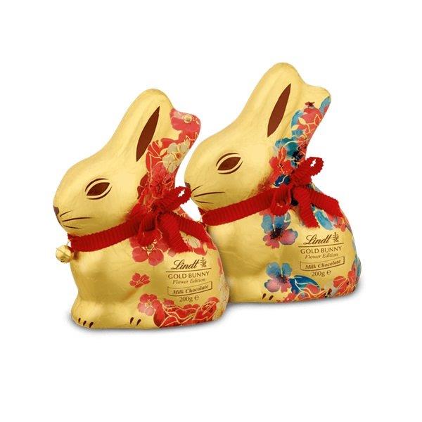 Lindt Gold Bunny Milk Flower Mix Case 200g