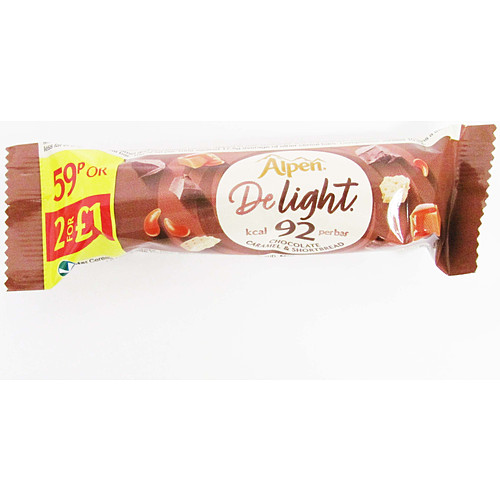 Alpen Delight Chocolate Caramel Shortbread PM 59p 29g