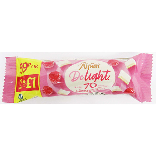 Alpen Delight White Raspberry & Chocolate PM 59p 29g