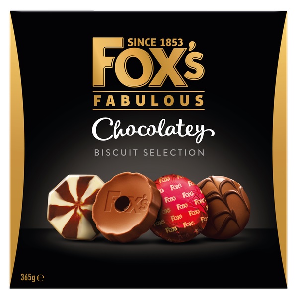 Foxs Fabulous Chocolatey Biscuit Selection 365g
