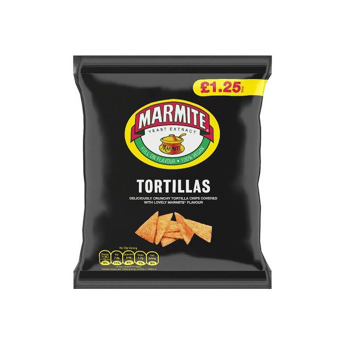 Marmite Tortillas PM £1.25 70g NEW