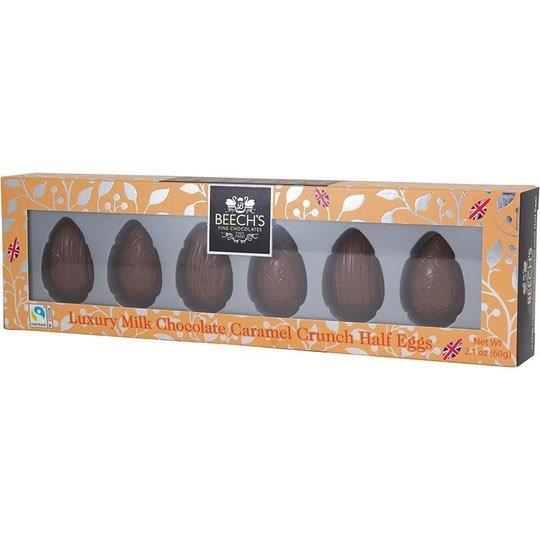 Beechs Milk Chocolate Caramel Crunch Half Eggs 60g