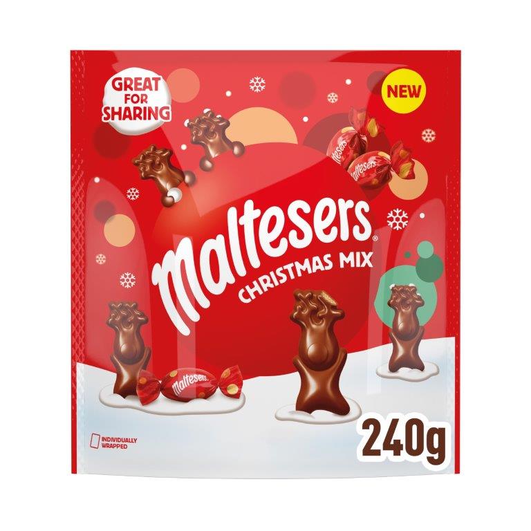Maltesers Merry Teaser Xmas Mix Pouch 240g NEW