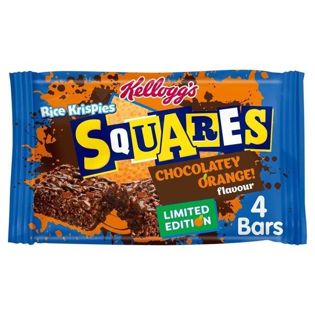 Kelloggs Rice Krispies Squares Chocolatey Orange Bars 4pk (4 x 36g) 134g