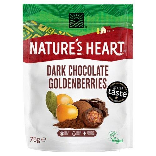 (DELIST) Natures Heart Choc Covered Goldeberry 75g NEW