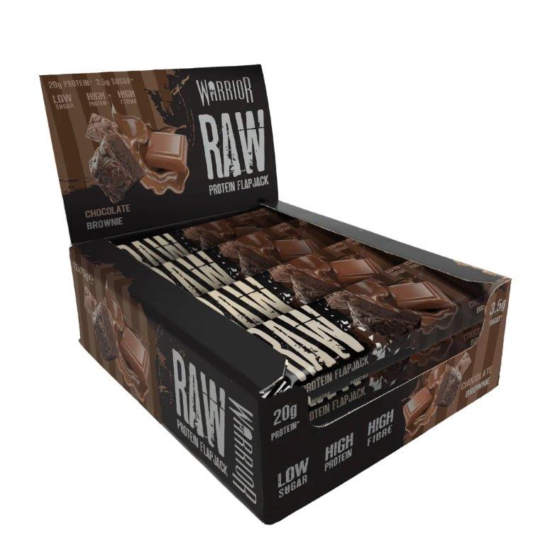 Warrior Raw Protien Flapjack Choc Brownie 75g