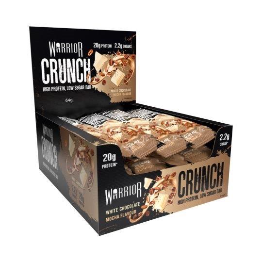 Warrior Crunch Protien Bar White Choc Mocha (12 x 64g) 768g