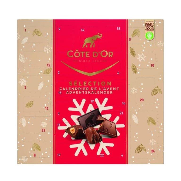 Cote D'Or Advent Calendar Mignonettes Mini Bouchees & Mini Rocs 235g