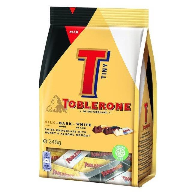 Toblerone Tiny Mix Of Mini Toblerones In Bag 248g