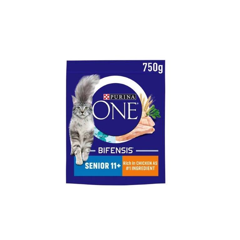 Purina ONE Senior 11+ Dry Cat Food Chicken 750g