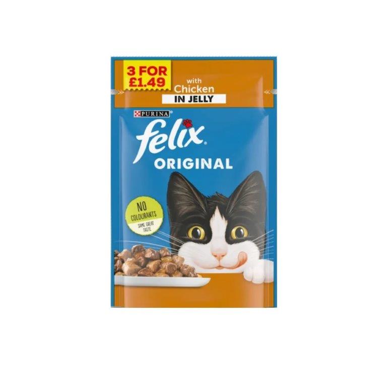 Purina Felix Chicken In Jelly Pouch PM &pound;1.49 100g