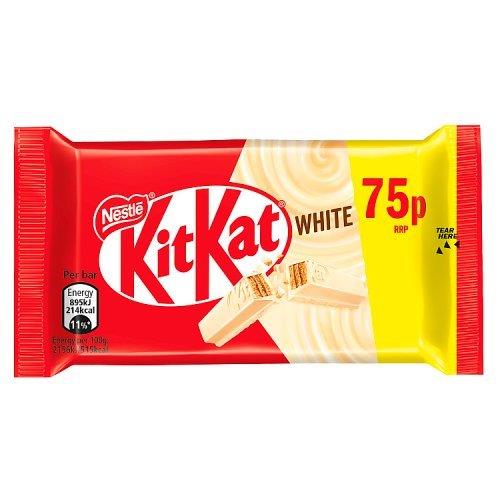 KitKat 4 Finger White PM 75p 41.5g NEW