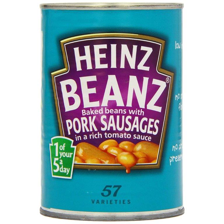Heinz Baked Beans With Pork Sausages (6 x 415g)