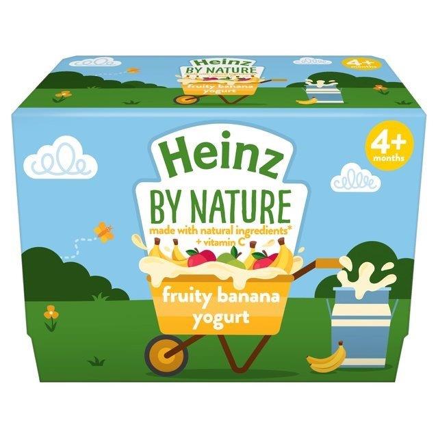 Heinz Pouch 4m+ Yoghurt Banana 4pk (4 x 100g)