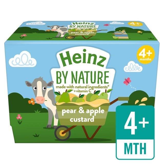 Heinz Custard Pear & Apple 4pk (4 x 100g)