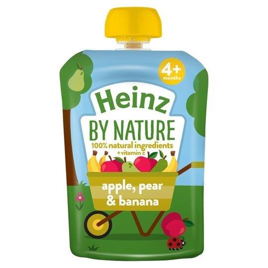 Heinz Pouch 4m+ Apple, Pear & Banana 100g