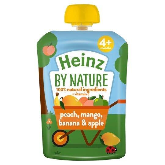Heinz Pouch 4m+ Peach, Mango & Banana 100g