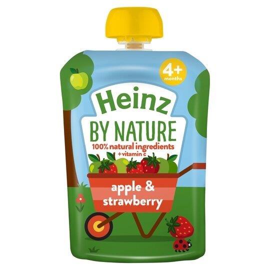 Heinz Pouch 4m+ Apple & Strawberry 100g