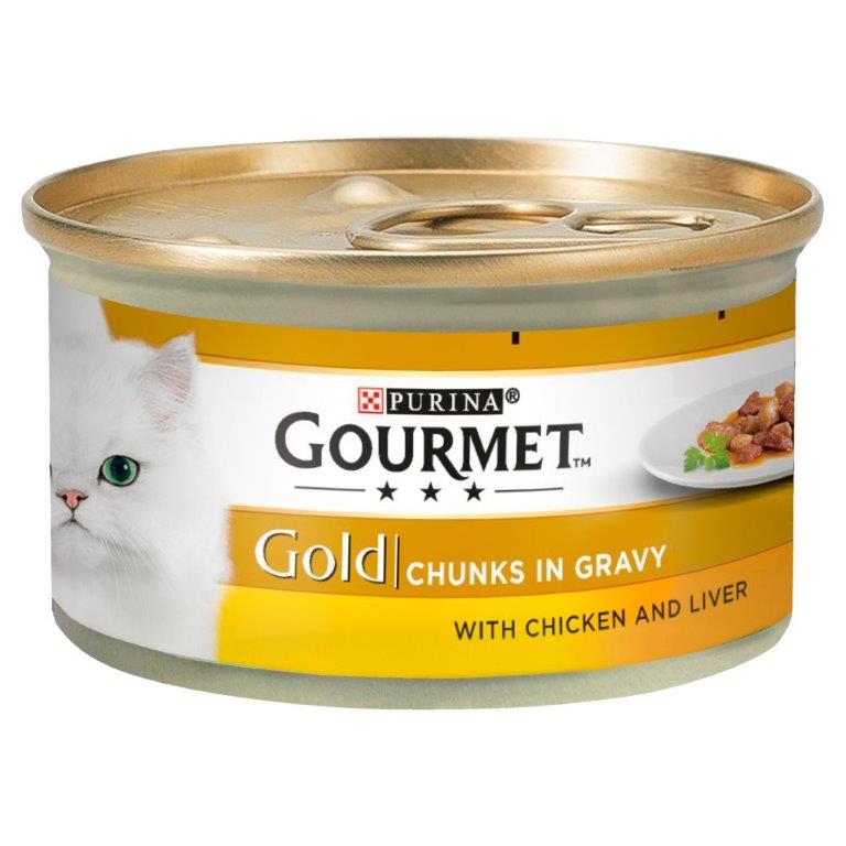 Gourmet Gold Chunks In Gravy With Chicken & Liver 85g