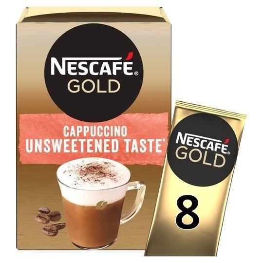 Nescafe Sachets Gold Cappuccino Unsweetened 8s (8 x 14.2g)
