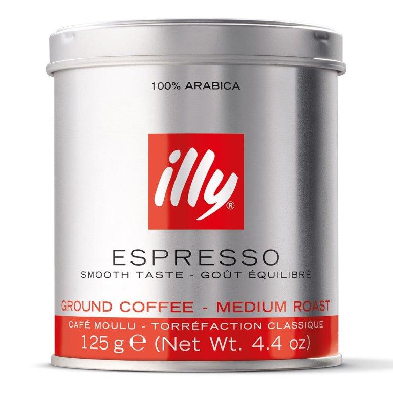 Illy Espresso Ground Tin125g (HS)