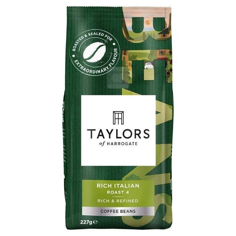 Taylors of Harrogate Rich Italian Coffee Beans 227g (HS)