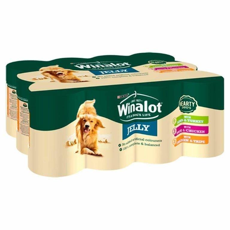 Winalot Hearty Duo Mixed in Jelly Wet Dog Can 12pk (12 x 400g)