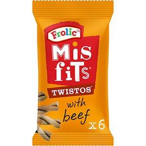Mistfits Twistos Dog Treats With Beef 105g