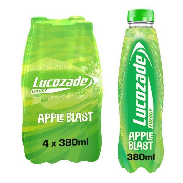 Lucozade 4pk Apple (4 x 380ml) (HS)