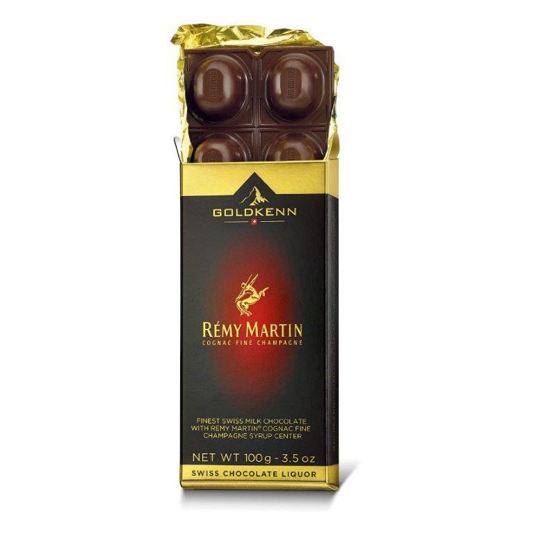 Goldkenn Finest Swiss Milk Bar With Remy Martin Cognac 100g