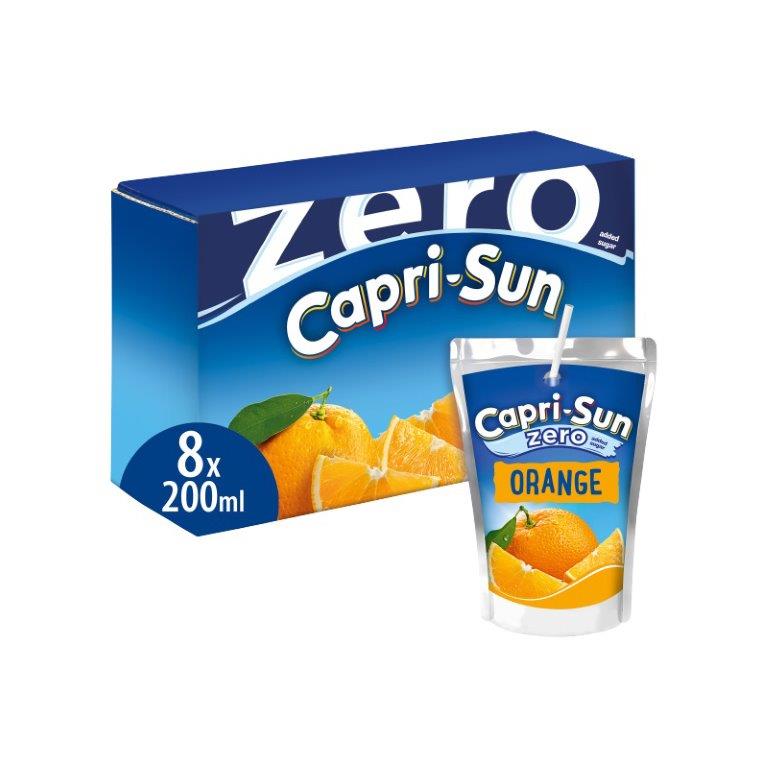 Capri Sun Zero Orange 8pk (8 x 200ml)