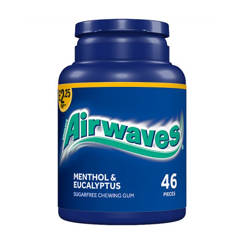 Wrigleys Airwaves Menthol & Eucalyptus Bottle S/F 46s PM £2.25