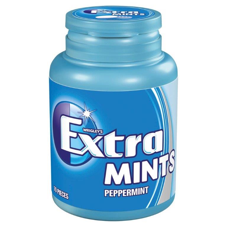 Wrigleys Extra Peppermint Mints Bottle 70s S/F 77g