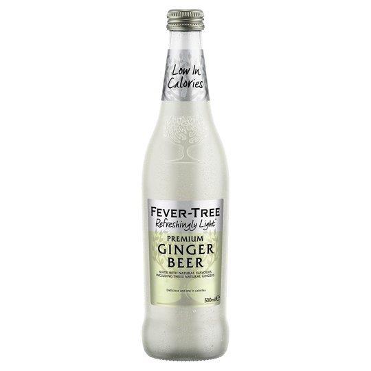 Fever-Tree Refreshingly Light Ginger Beer Glass 500ml