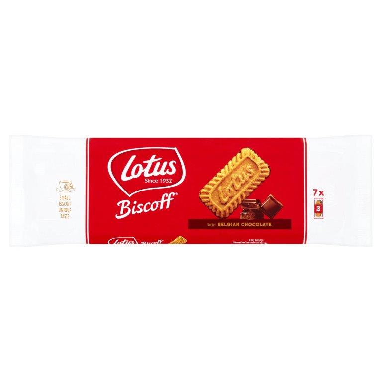 Lotus Biscoff Biscuit Choc 7 x 3pk(22g)