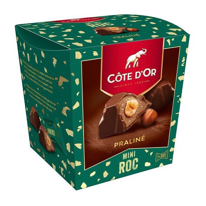 Cote D'Or Mini Roc Milk Chocs With Hazelnut Praline Crispy Pieces 195g