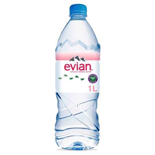 Evian PET 1L (Boxed Case)