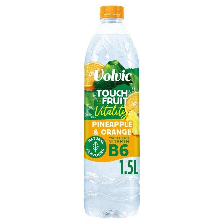 Volvic Touch Of Fruit Pineapple & Orange Vitality 1.5ltr
